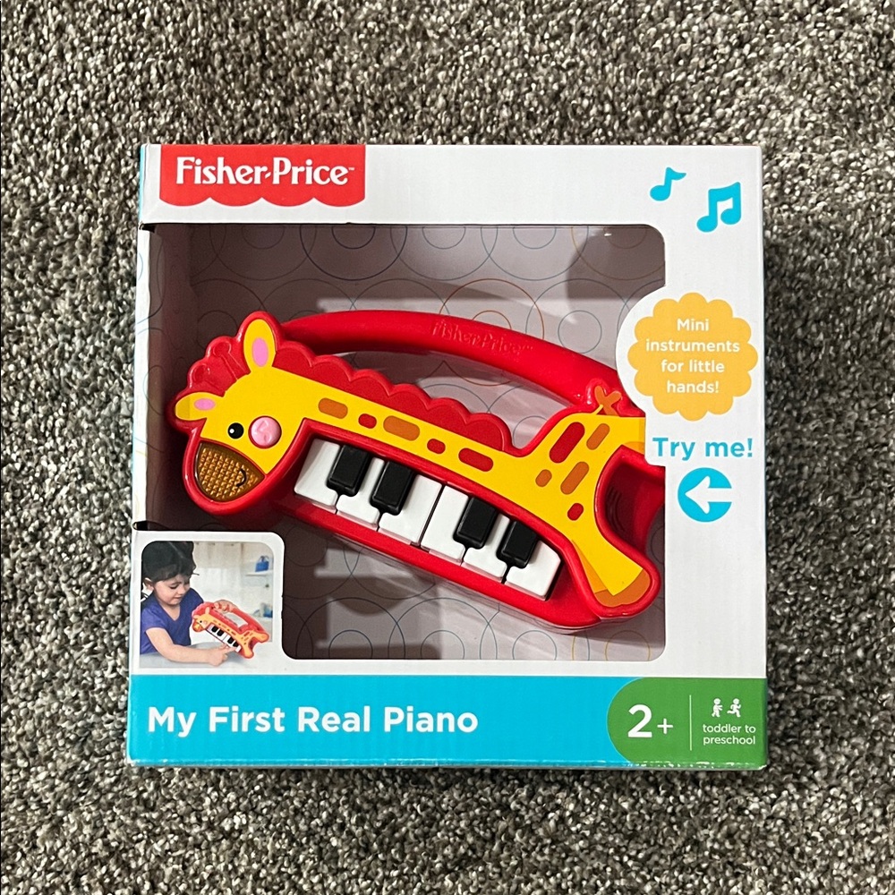 Fisher-Price Red and Yellow Giraffe Piano